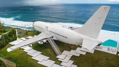 Keren, Jet Boeing 737 Hal ini adalah Disulap Jadi Vila Mewah pada Bali